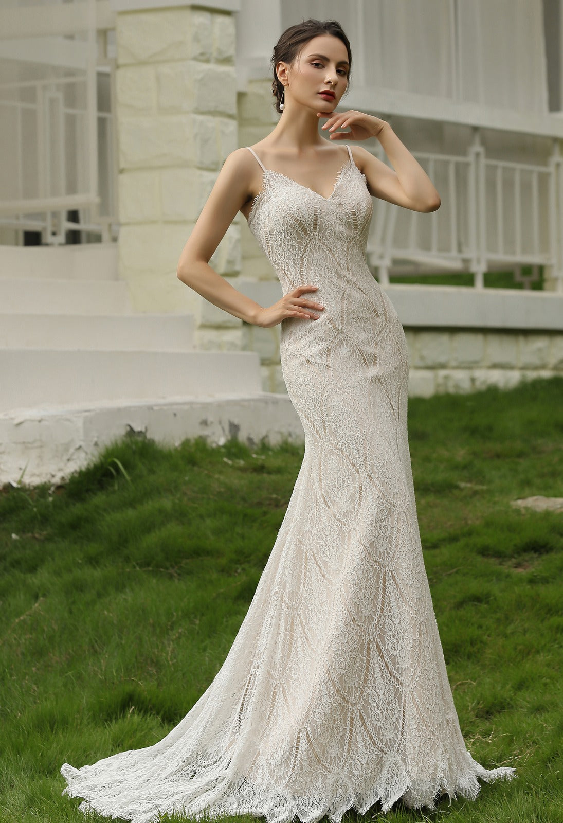 Sleek Bo Ho Kyra Lace Sheath Wedding Dress Order Now J Taime