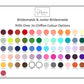 Bridesmaid Colour Palette 72 Shades to Choose From
