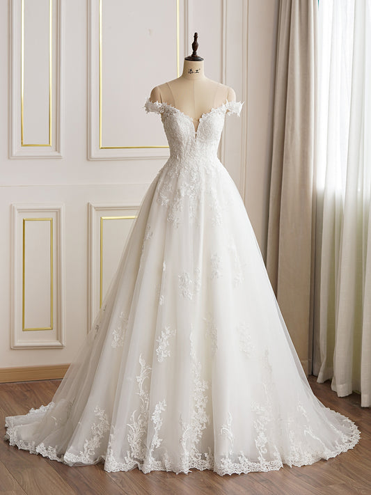 Aurora 2827 - Classic A-Line Princess Wedding Dress