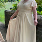 #5 C Bridesmaid Dress Flutter Cap Sleeve Chiffon