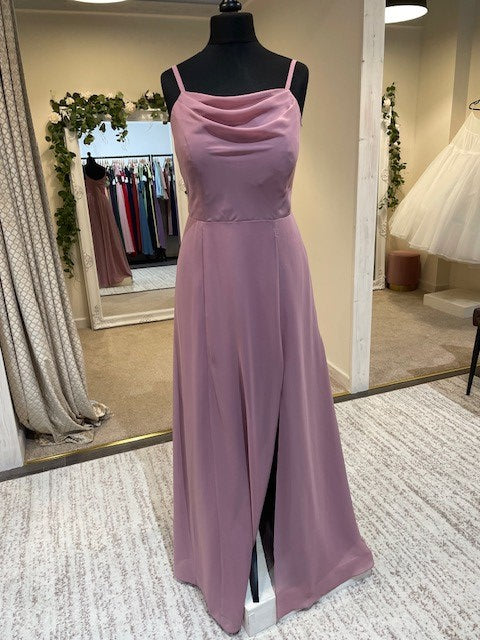 Mauve chiffon outlet dress